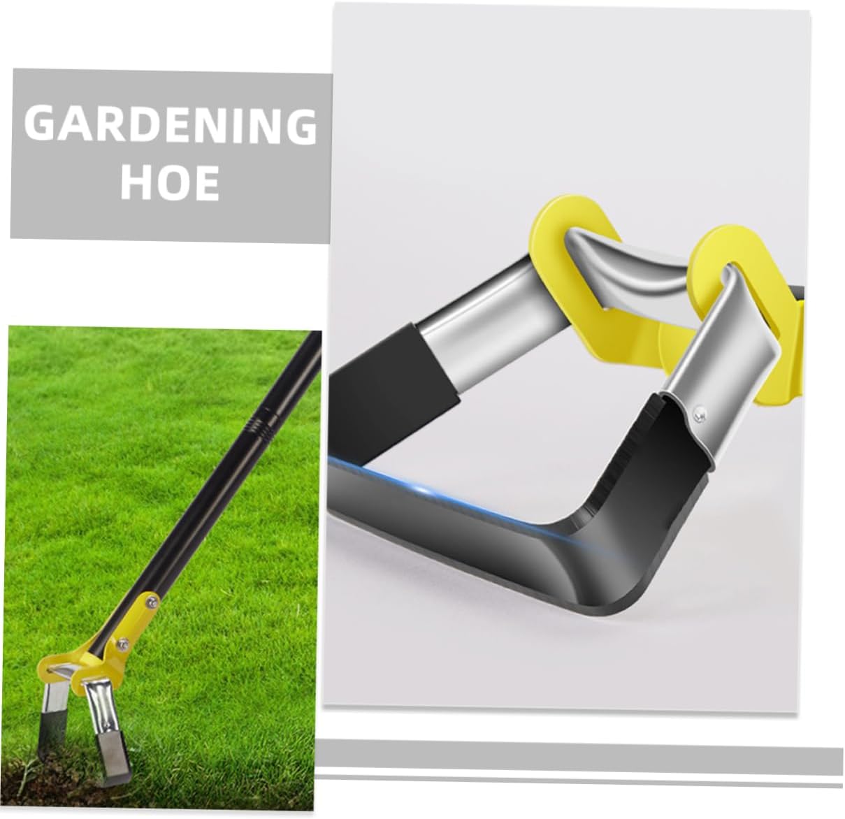 Small Garden Hoe Durable Manganese Hand Tool for Weeding Digging and Loosening Soil Compact Design for Home Hiking Use