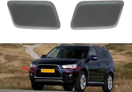 For Mitsubishi, For Outlander Xl 2010 2011 2012 2013 Unpainted Car Front Headlight Washer Cover Headlamp Spray Nozzle Jet Cap Headlight Washer Jet Cover