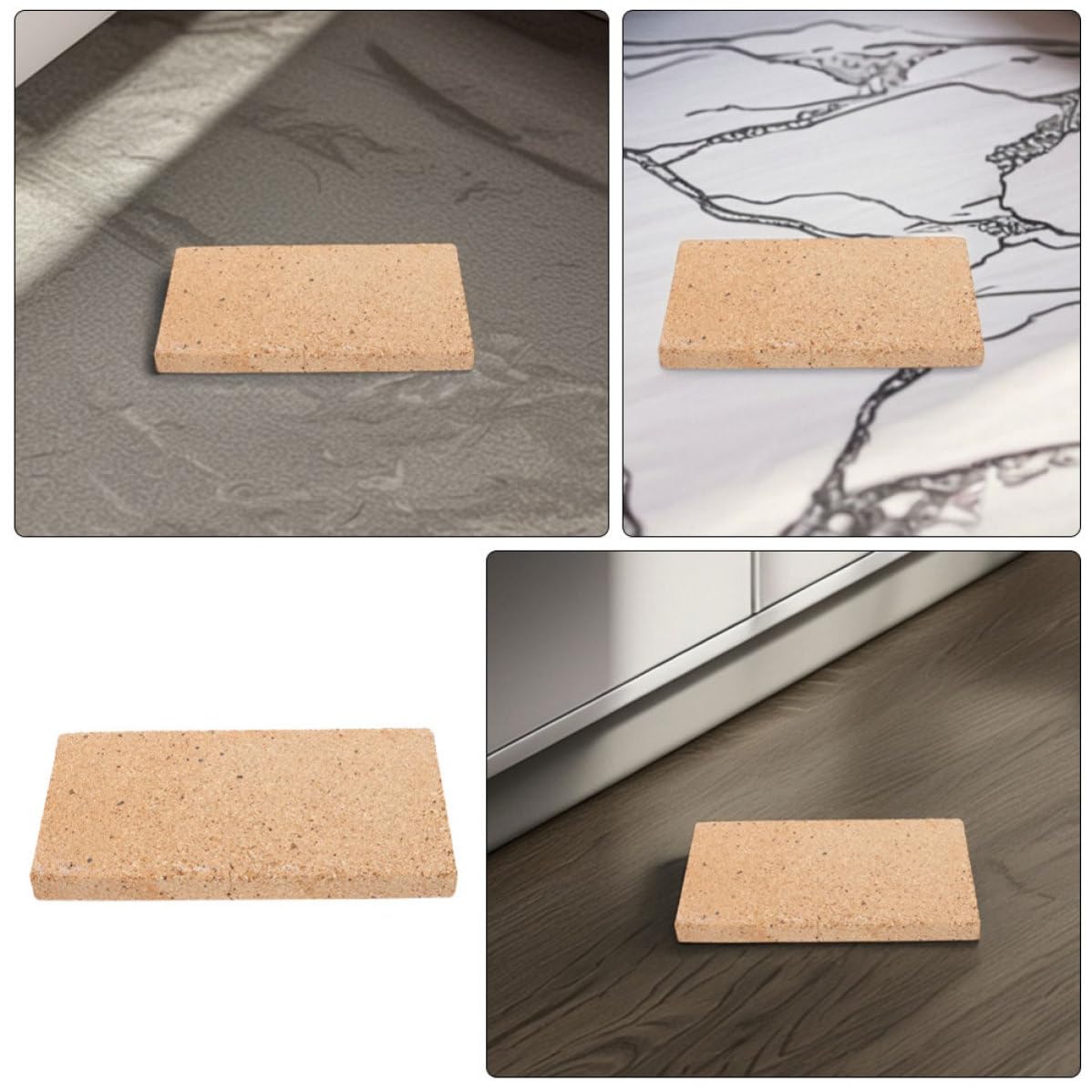 Mattoni Refrattari in Pietra per Camini e Ambienti ad Alta Temperatura, Blocco Isolante Resistente All'usura e Versatile per Riscaldatori e Forni
