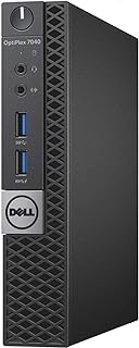 Dell Optiplex 7040 Micro Form Factor Desktop, Intel Quad Core i5 6500T 2.5Ghz, 16GB DDR4, 256GB NVMe SSD, Wi-Fi, HDMI, Windows 10 Pro (Renewed)