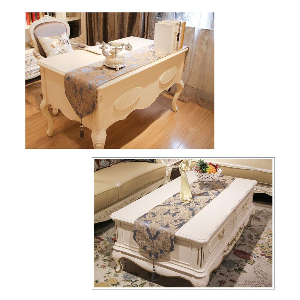 Runner Tavola Ricamato A Mano Con Nappe - Design Floreale Per Natale E Festività | 35x160cm - Foto 9