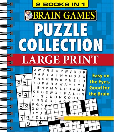 Brain Games - 2 Books in 1 - Puzzle Collection (Large Print)