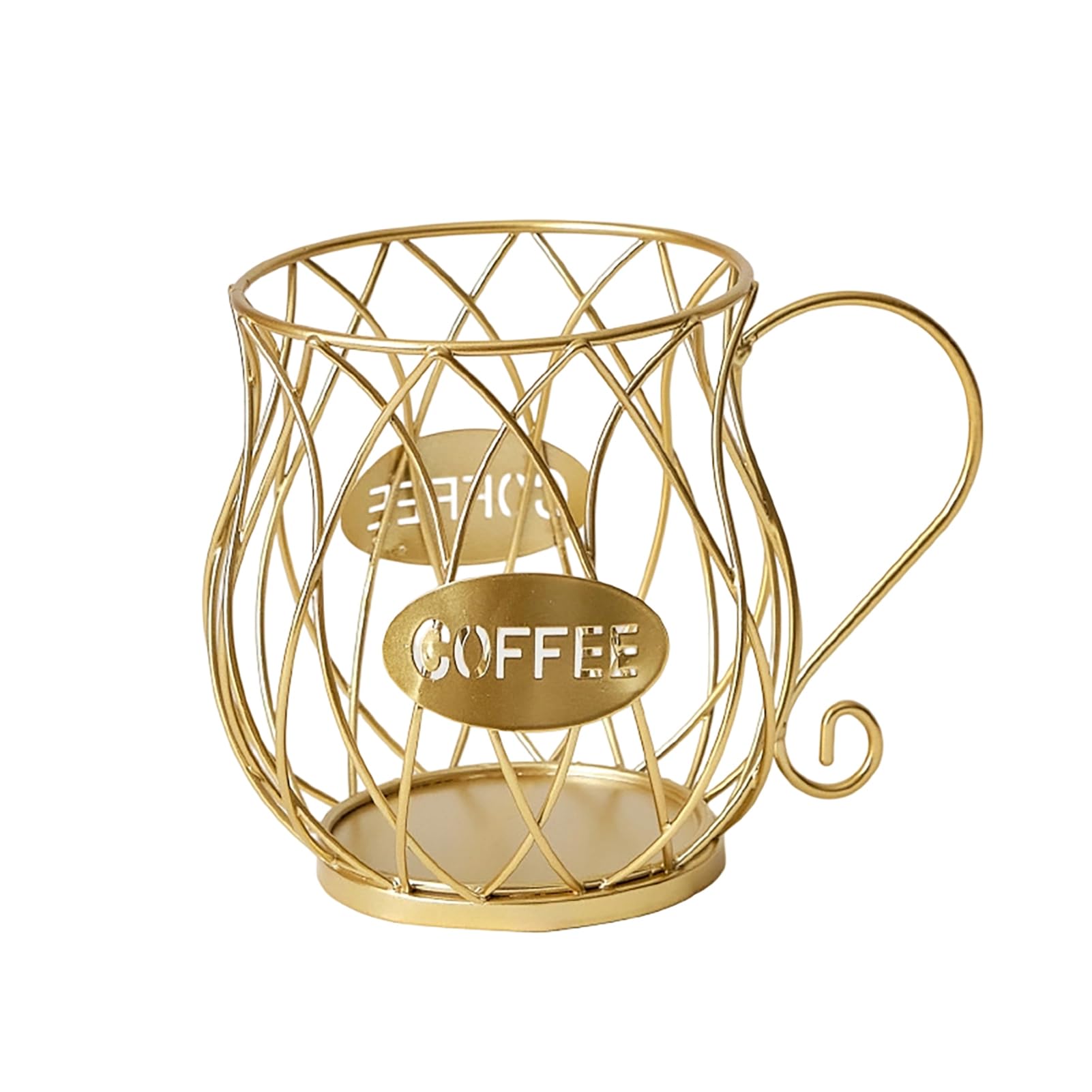 Glifora Storage Rack - Durable Iron Coffee Capsule Storage Rack, Hollow Design Space-Saving Strong Capacity Organiser for Home and Kitchen