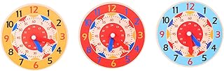 Toyvian 3 Pçs Relógio Auxiliares De Ensino Escola Crianças Brinquedos Para Meninos Modelo De Relógio De Ensino Relógios De Aprendizagem Para Crianças Para Contar O Tempo Brinquedos De