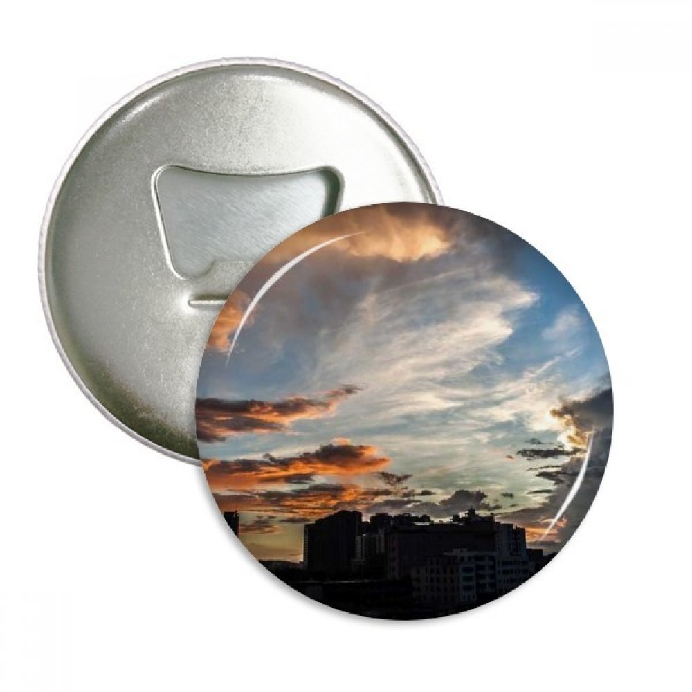 Bouton d'insigne 3pcs cadeau argenté ouvre-bouteille bleu ciel