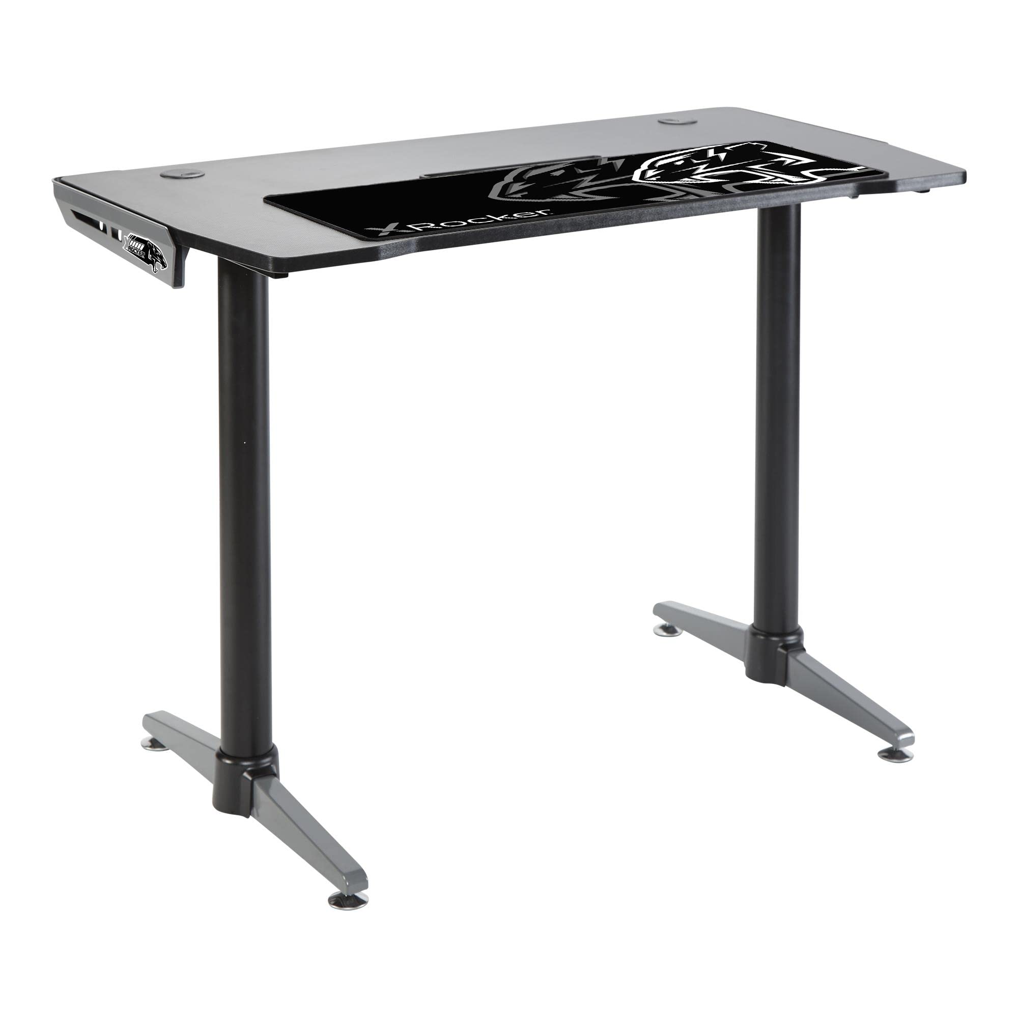 X Rocker Panther Low Profile eSports Gaming Desk - Grey (Electronic Games)