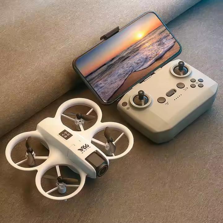 Drone Dual cameras HD 8K, Drone RC Quadcopter Aircraft Hand Sensor with Smart remote Controlled, 180° Flips Aerial drone, Led Light, 3 Modes, USB Cable, Best for Gift. (ALIM)