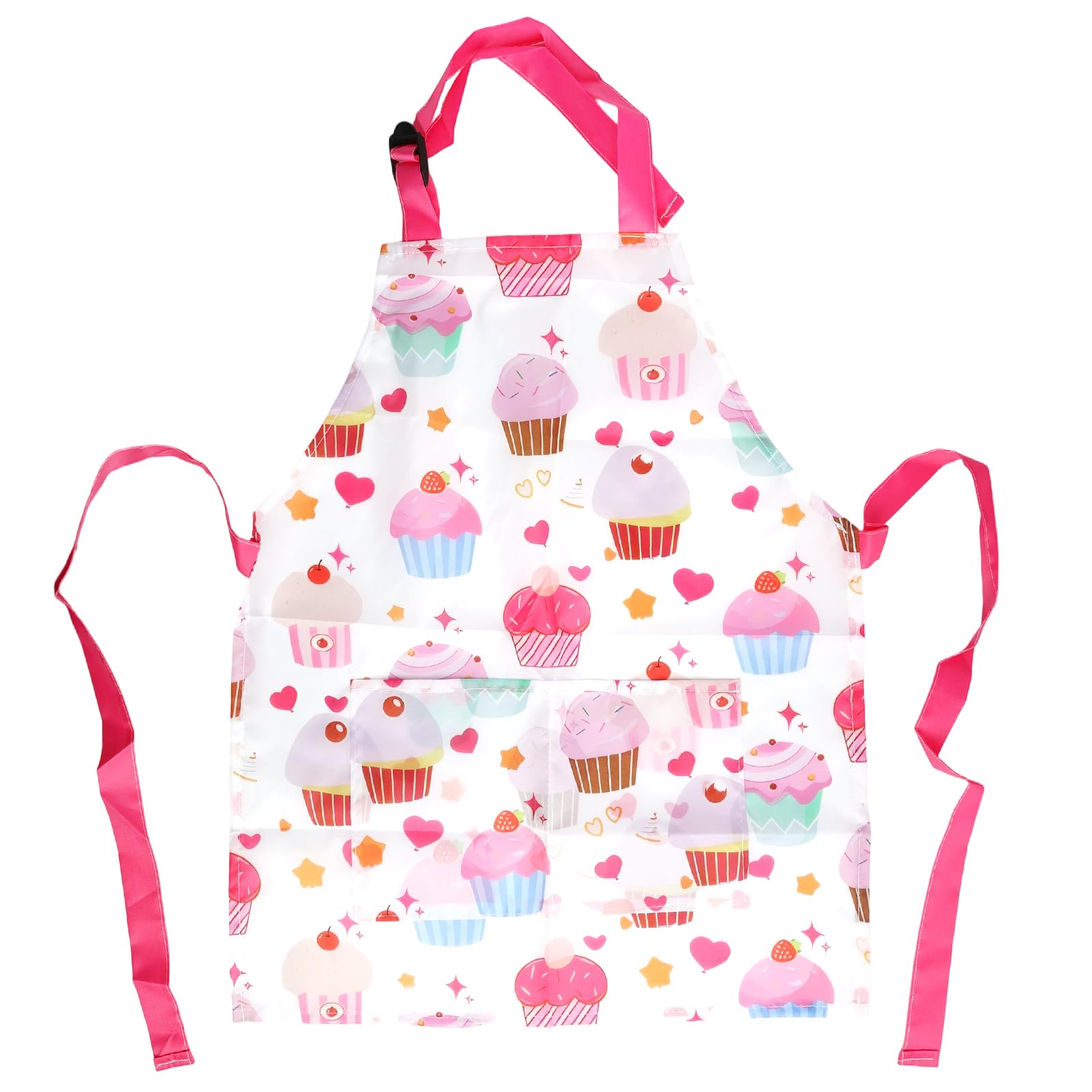 Annlpoy delantal niño delantal infantil niña, algodón con bolsillos, universal para cocinar, hornear, pintar y hacer manualidades, para niños y bebés, para edades de 6-12 años