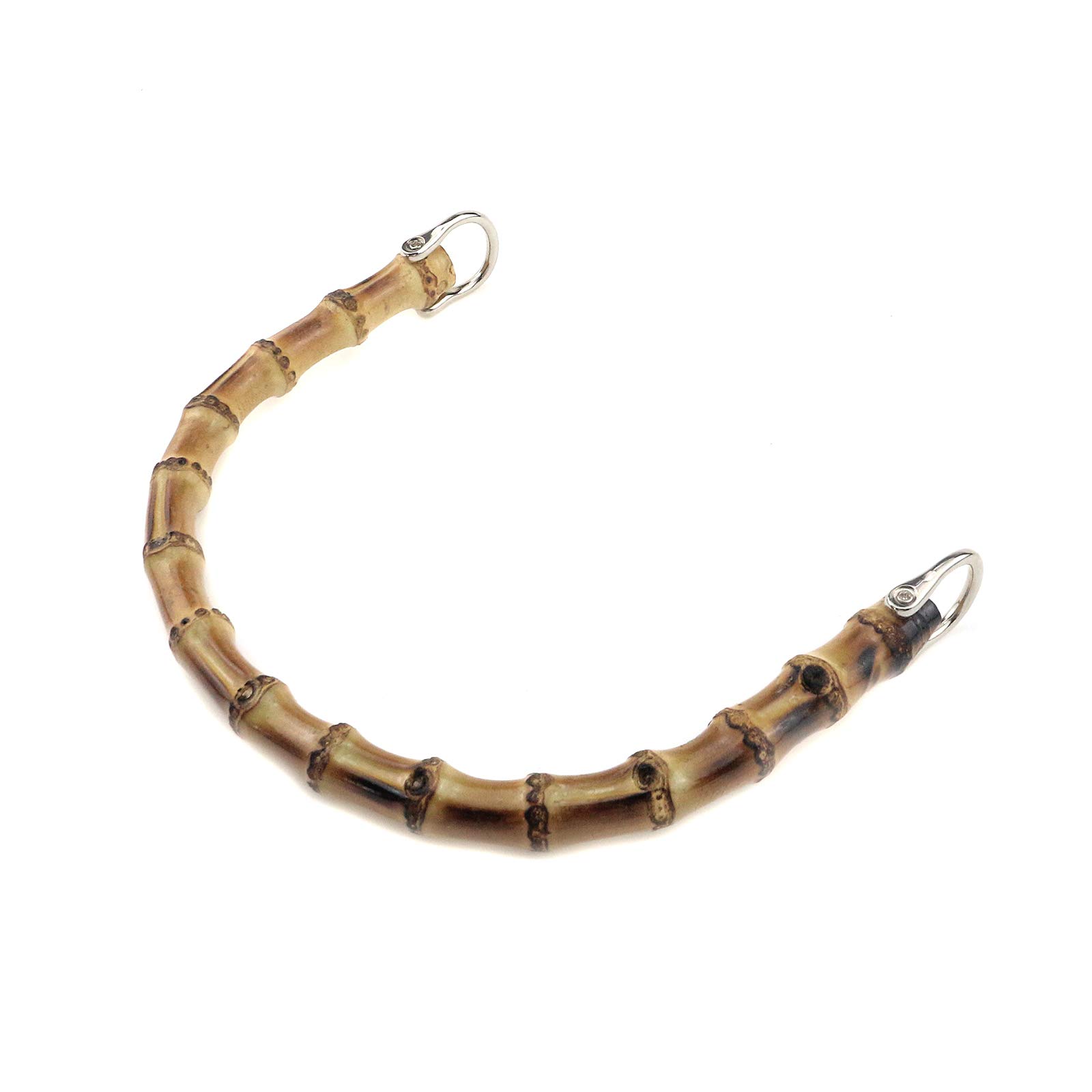 Bitray Imitation Bamboo Bag Handles Replacement U Shape Plastic Purse Handbag Handles for DIY Bags Accessories Light Brown - 2pcs - Image 3