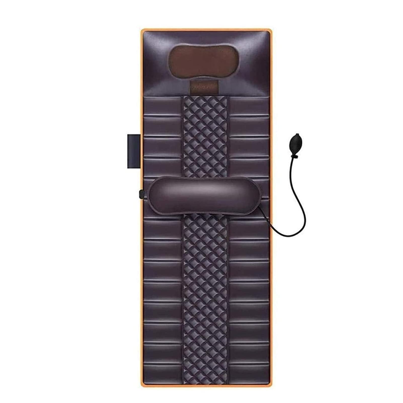 Masajeador de cuello y espalda para todo el cuerpo, colchoneta masajeadora con calor, cojín de masaje con vibración y amasado, almohadilla térmica para colchón de masaje con 10 motores de vibraci
