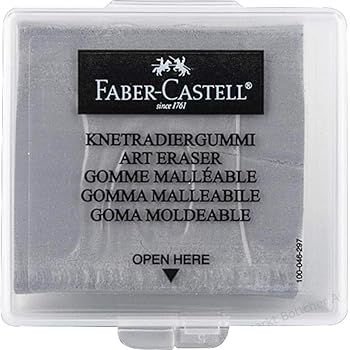 Faber-Castell Kneaded Eraser with Case, Grey
