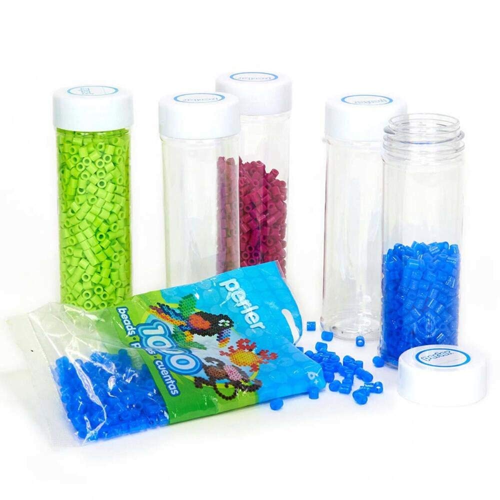Perler Beads Storage Container Set, 12 pcs, Tall Cylinders, Count Buy Online in India at