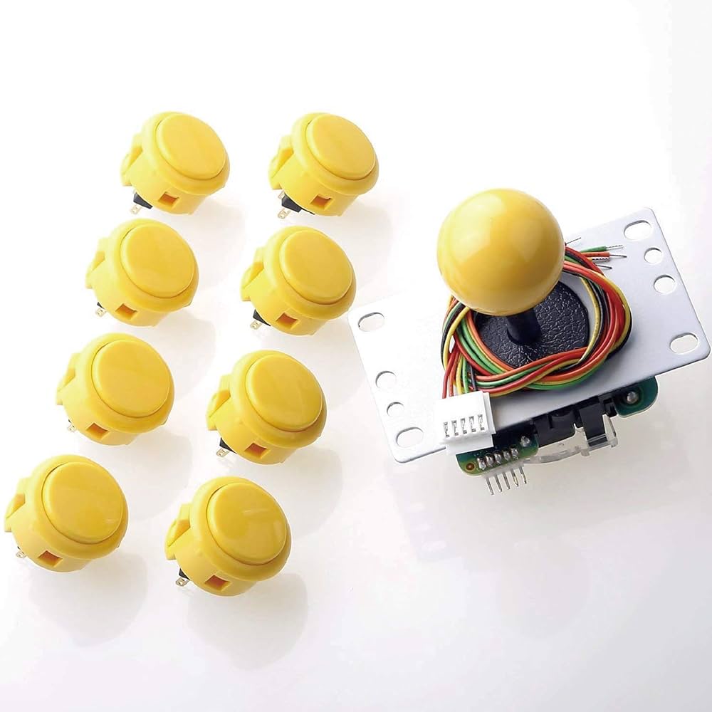 Amazon.com: Sanwa JLF-TP-8YT Joystick + Sanwa 8 pcs OBSF-30