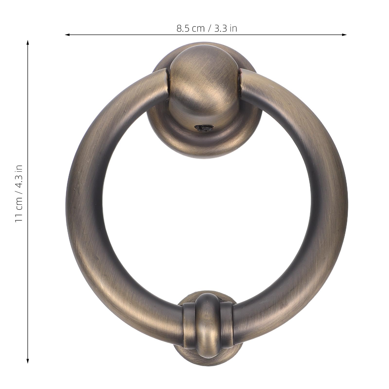 Tofficu Aldaba de Puerta Diseño Antiguo en Aleación de Zinc para Uso en Puertas de Entrada y Exteriores, Llamador Resistente y Fácil Mantenimiento