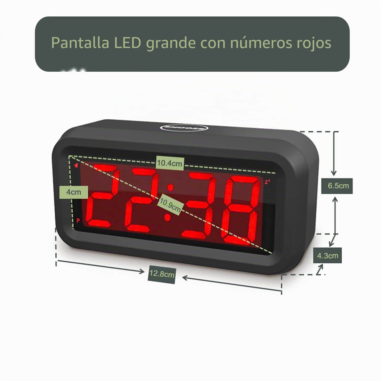 EUTUKEY Despertador Digital con Pilas