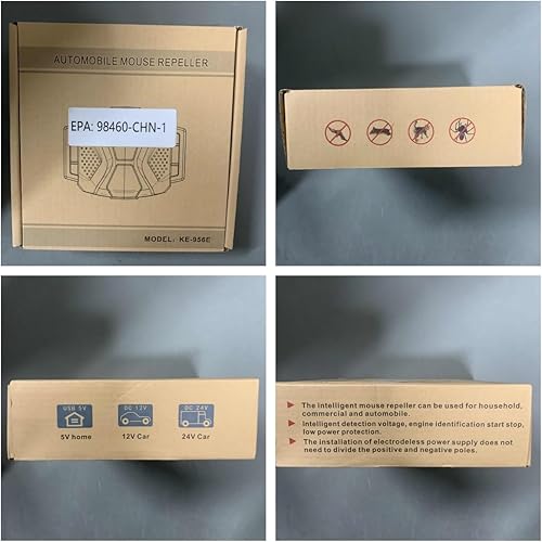 Miniatura 9 de Repelente ultrasónico de animales con energía solar, repelente de gatos al aire libre con detección de movimiento y luz LED intermitente para