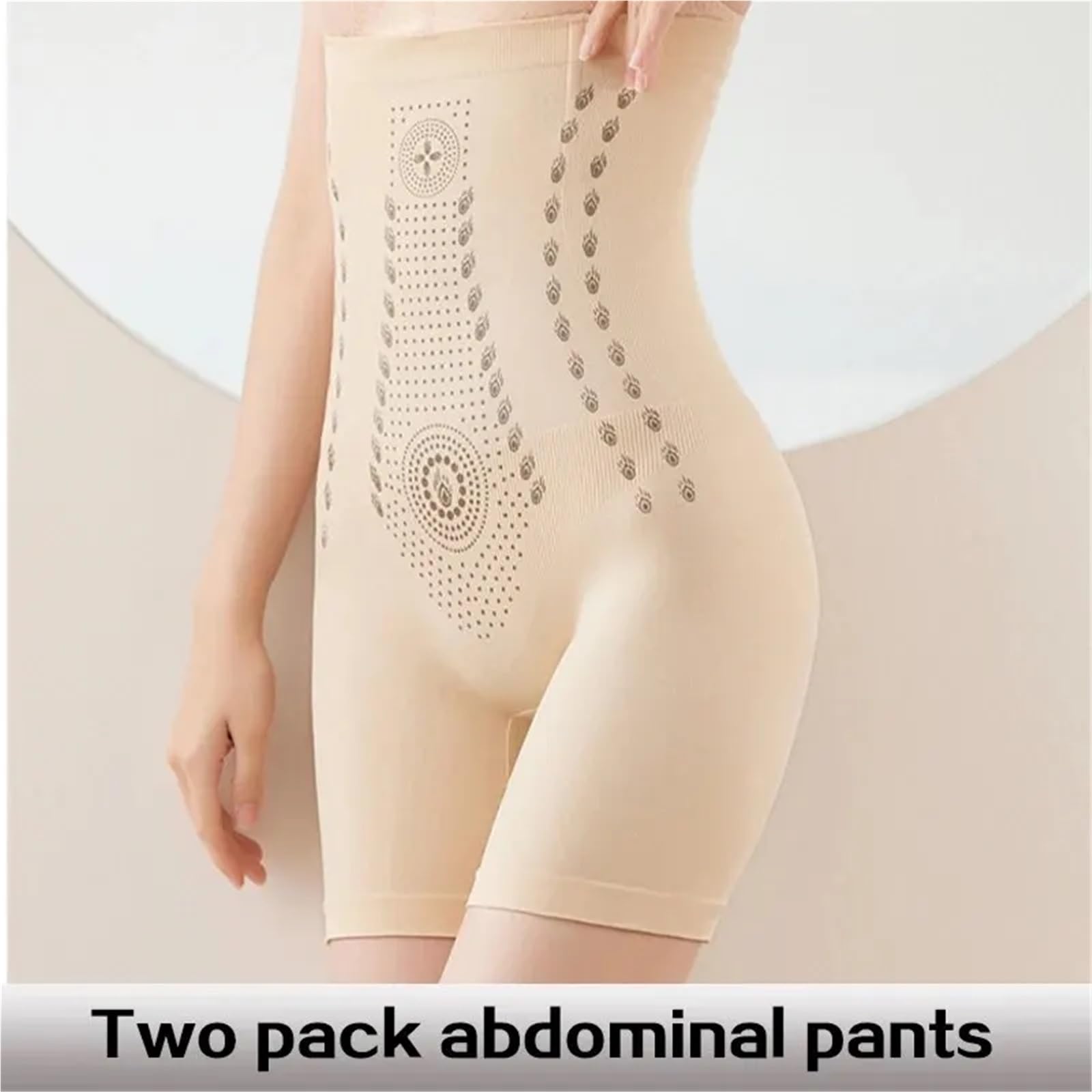 Braga Faja sin Costuras Pantalones Cortos moldeadores de Cintura Alta, Ajustados y Transpirables for Mujer, Dos Piezas