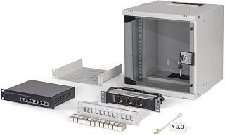 DIGITUS 10 Zoll Netzwerk-Set – 6HE – Unmontiert – SOHO PRO – Grau