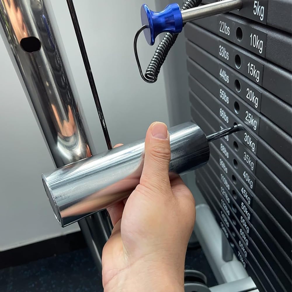 重量スタックピン ケーブルマシン用 増量ピン ヘビーデューティ 耐荷重 マルチジム対応 スクリューボルト式 バーベル交換 筋力トレー