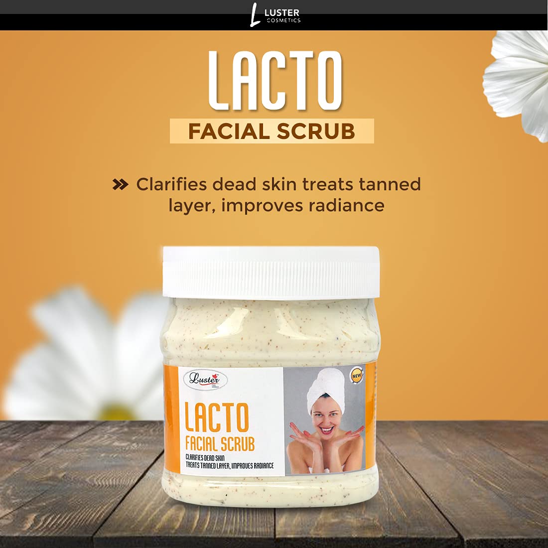 Luster Lacto Anti Tan Customized Facial Kit | Removes Sun Tan & Dark Spot | Scrub | Massage Cream | Massage Gel | Face Pack | Paraben Free - 500 ml (Pack of 4). 1