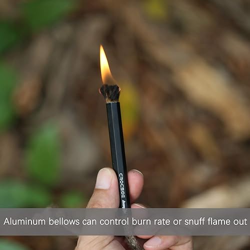 Miniatura 3 de CrocSee Survival Wick - Kit de manguitos de tubo de fuelle impermeable y aluminio para arranque de incendios