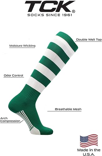 Miniatura 7 de Hoop Rugby Socks with Stripes for Men Soccer Socks