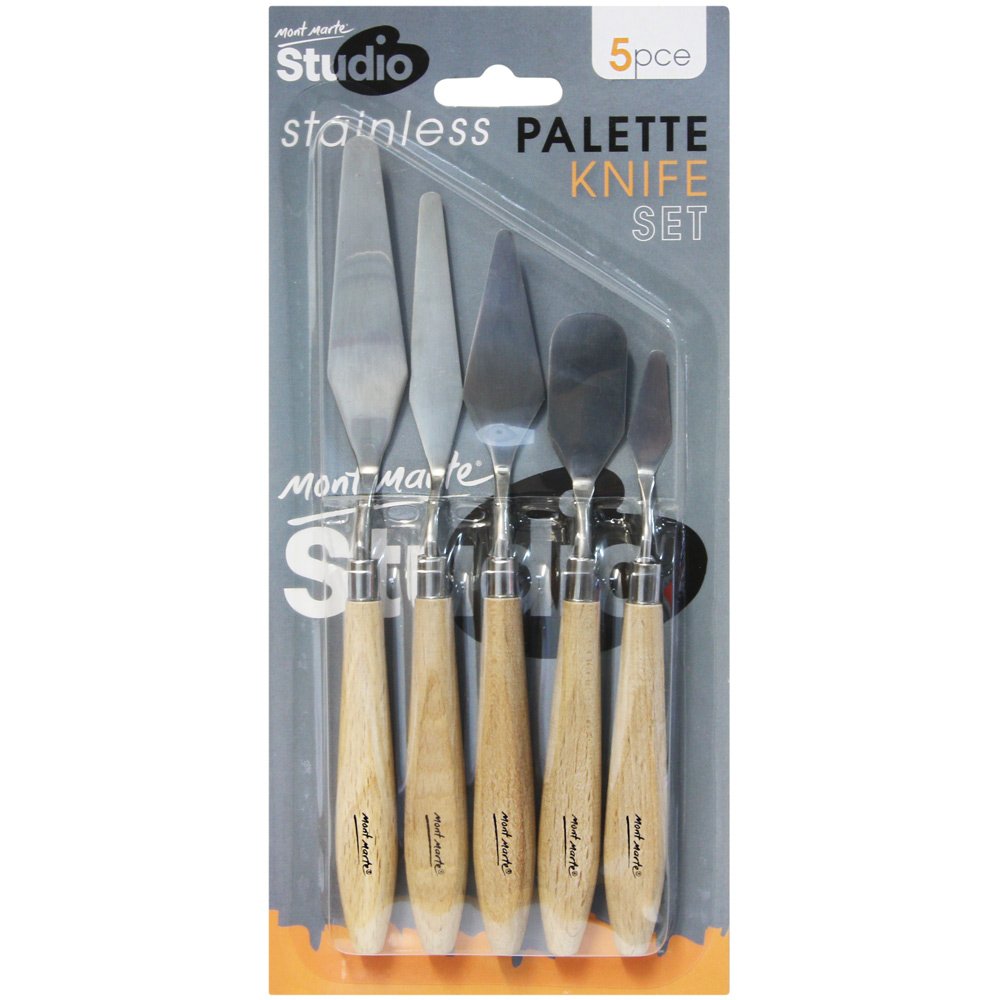 Buy Mont Marte Studio Palette Knife Set, 5 Piece. Selection of