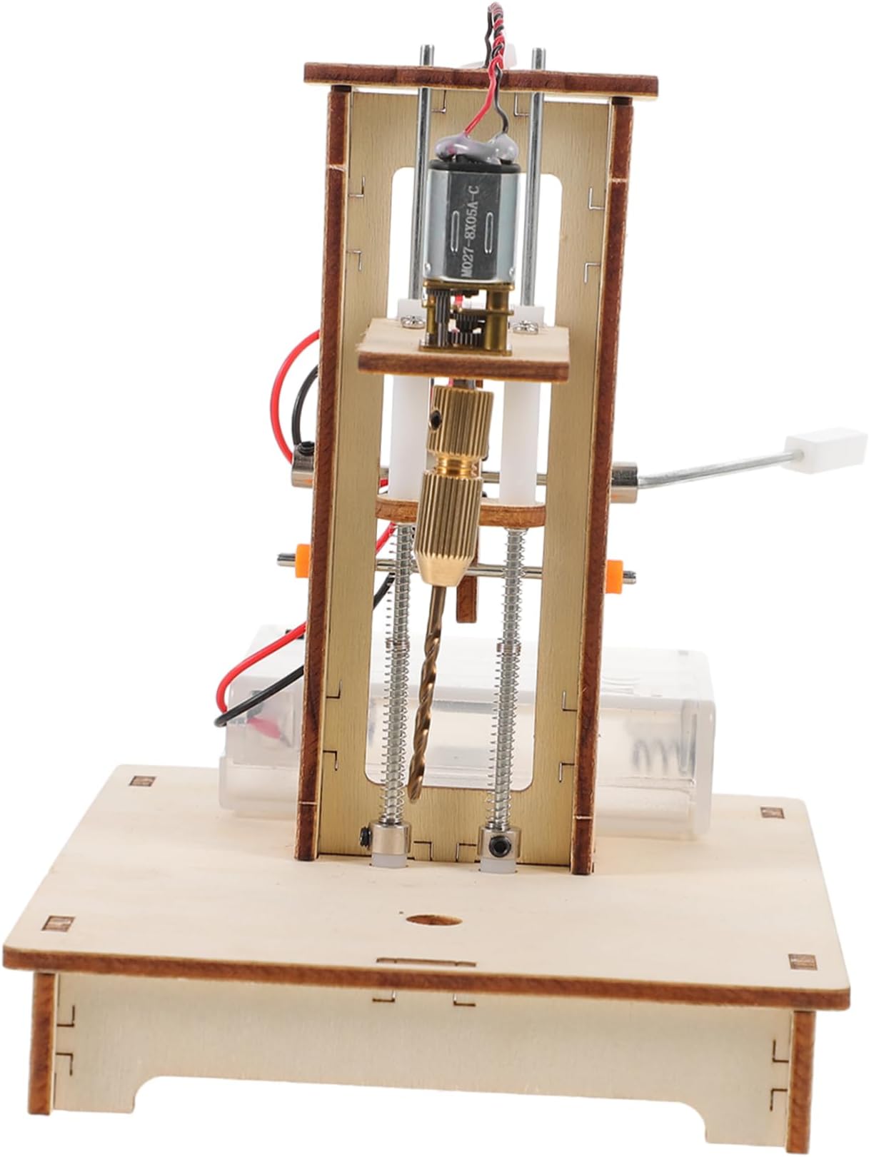 Kisangel 1set Mini Drill Press Kit Compact Science Technology Model Tool for Hands Learning and Exploration for Hobbyists and Enthusiasts