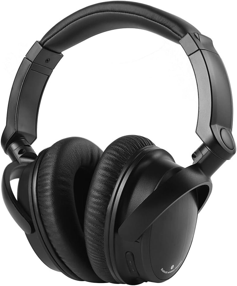 Sbode Bluetooth Headphones Over Ear, Hi-Fi Stereo Wireless Headset, Adjustable, Soft Memory-Protein Earmuffs, Built-in Mic and Wired Mode for PC/ Cell Phones/ TV(Black)