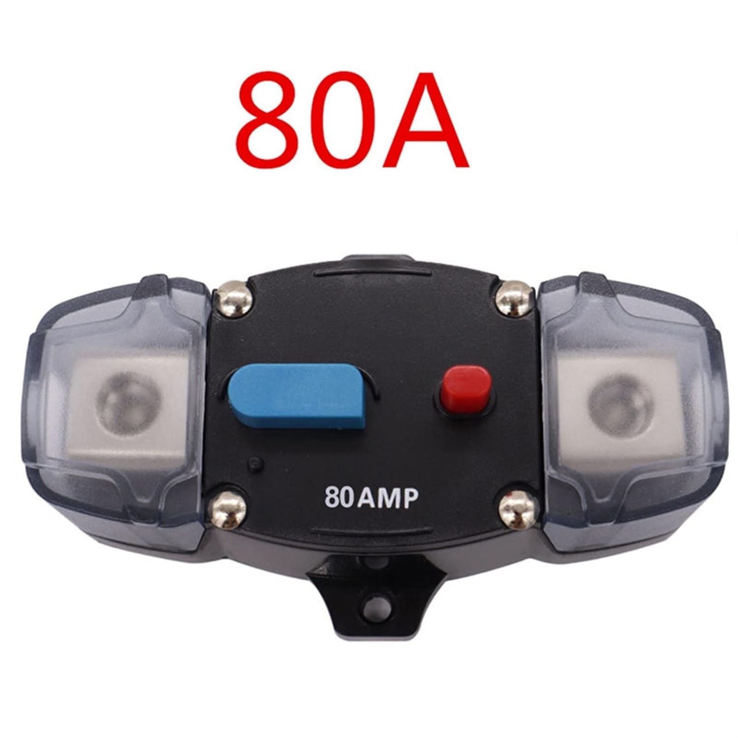 12-48V Circuit Breaker 50-300A Circuit Breaker Stereo Audio Car Fuse Holder AGU Style Stereo Amplifier Refit 4GA Cable Car Fuse(Green)