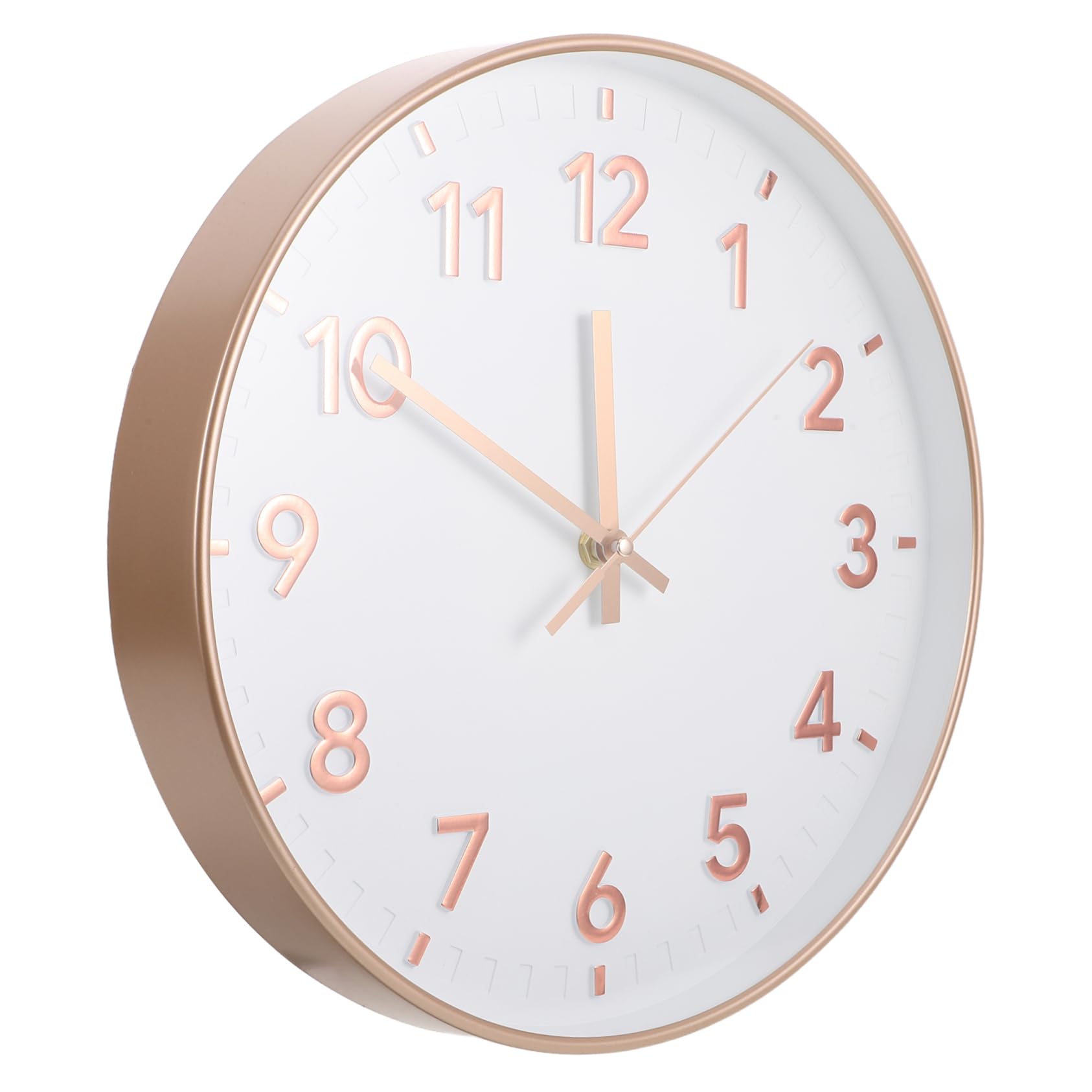 Horloge murale ronde minimaliste MAGICLULU au mouvement silencieux pour salon