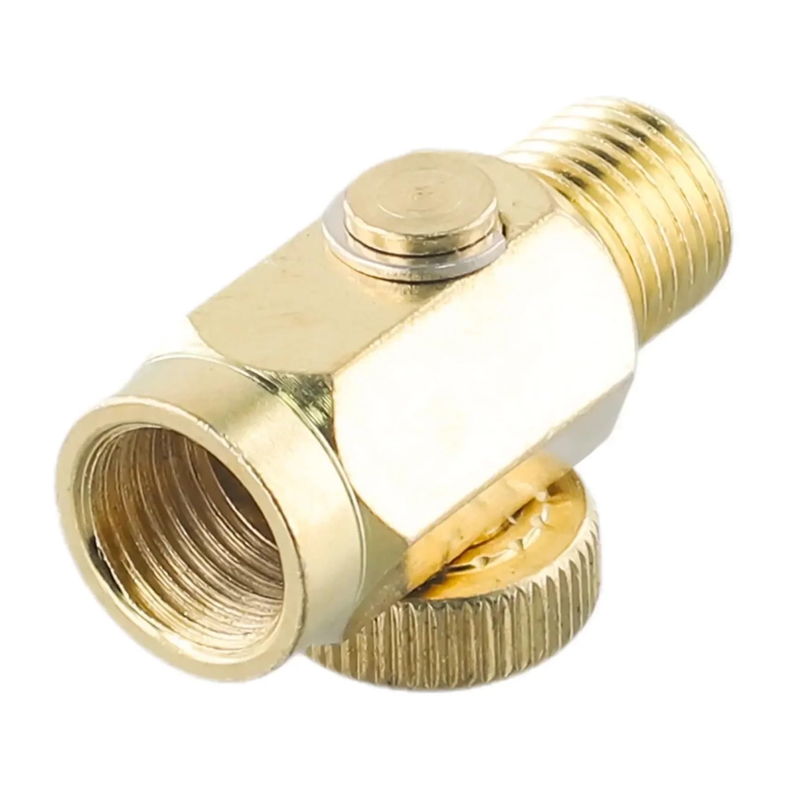 Valvola di regolazione della pressione dell'aria in linea in ottone massiccio da 4pacchi 1/4 NP*T Controllo compressa facilmente regolabile for utensili pneumatici
