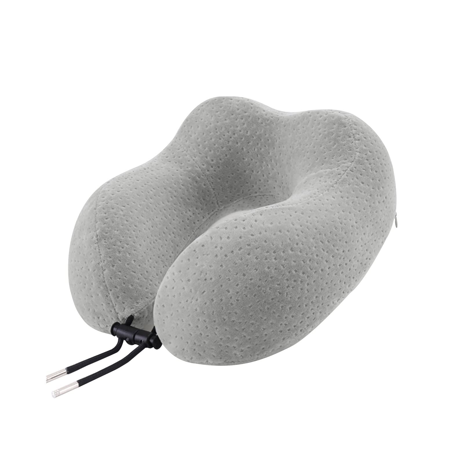 Almohada de soporte for el cuello, látex natural en forma de U, almohada de viaje, soporte for el cuello, almohada ortopédica, cojín cervical, cojín for la siesta del coche (Color : NavyBlue) ( Color