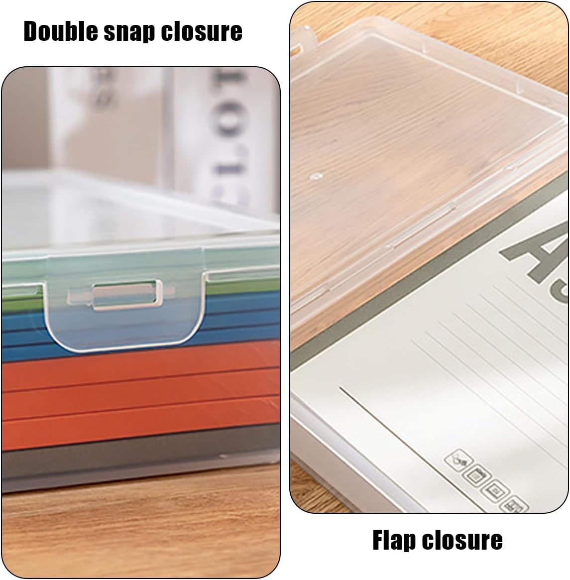 Clear Plastic Storage Box Rectangular Craft Organizer 4 Pcs | 9x6.7x2 Inch Container With Flap Lid, Art Supply Divider Case For Beads Pencils Notebooks Ornaments Accessories