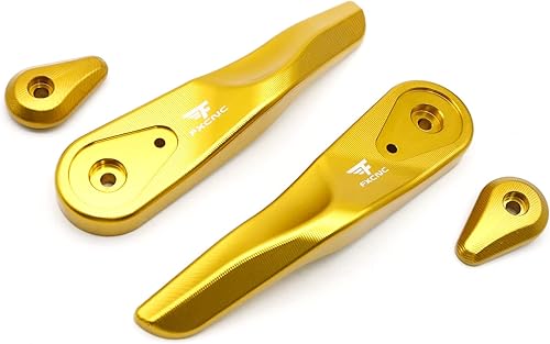 Miniatura 7 de Paramanos de motocicleta Billet Protectores de mano con deslizador para Ducati Multistrada 12601200950 y Hypermotard 950 2015 en adelante, dorado