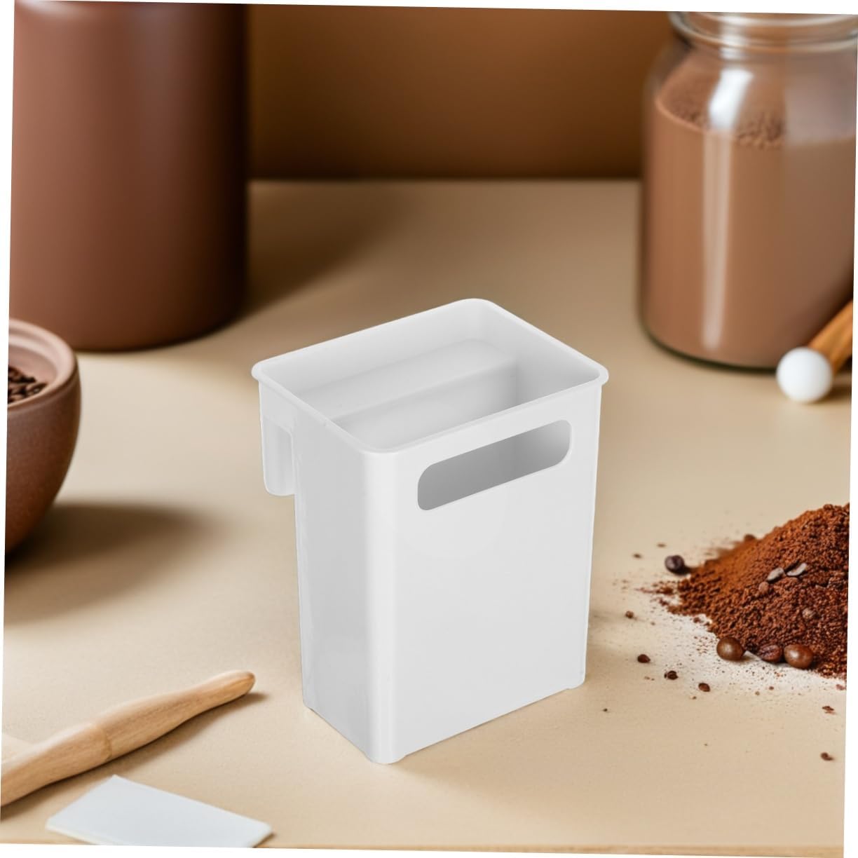 Gadpiparty Hanging Plastic Storage Bin for Pottery Tools Clay Wheel Side Holder Plastic Bucket Container for Pottery Wheel to Keep Your Workspace Organized