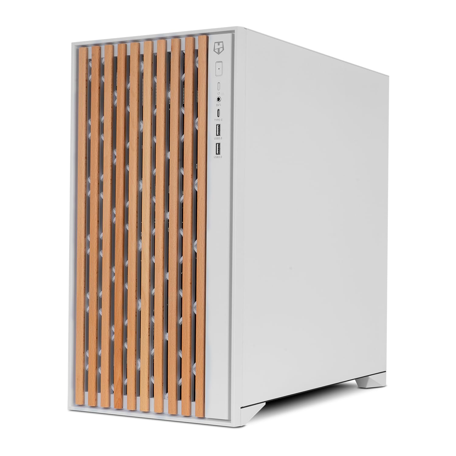 NOX Xtreme Products Hummer Element - Semitower ATX | M-ATX | ITX, Face Avant et Grille supérieure, côtés en Verre trempé, 3X 140mm Fans, Espace pour 10 Ventilateurs, USB-C et 3.0, Blanc