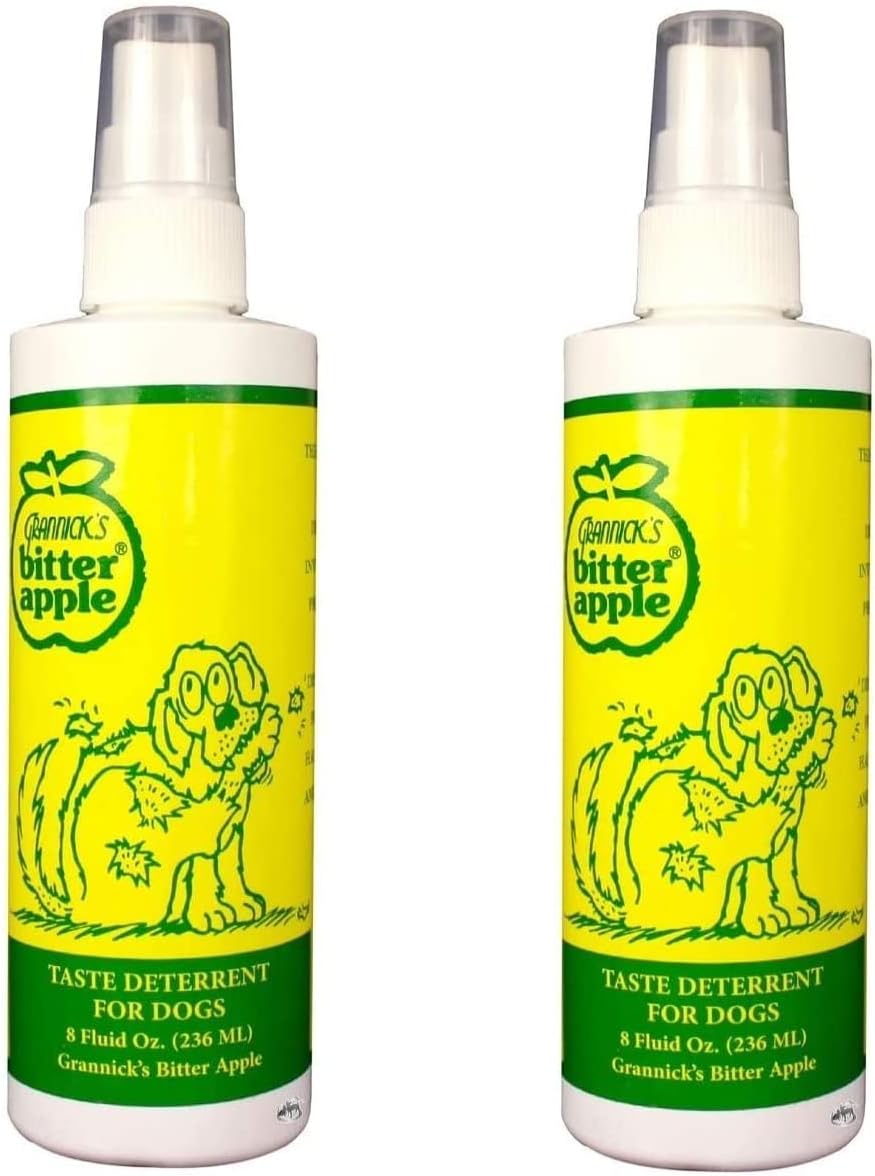 Grannicks Bitter Apple | Safe Chew Deterrent for Dogs | Pack of 2 x 236ml