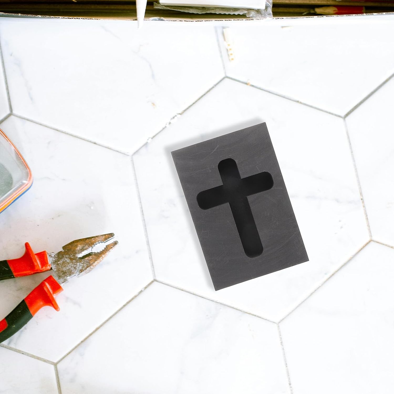 Graphite Cross Ingot Mold Crucible for Jewelry Casting Metal Melting Tool Small Size Jewelry Making Supplies