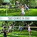 Franklin Sports Family Volleyball & Badminton Combo Set - Portable Backyard + Beach Volleyball + Badminton Net - Volleyball, Rackets & Birdie Included - Family