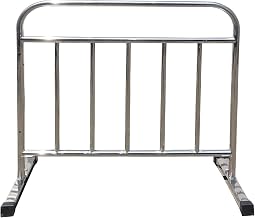 MOTOFUTURE Stainless Steel Fence Panel with Video Instructions, 1.0M Width (100cm), Joint-Capable Guard Fence for Events, Venues, Security, Garages, Ticket Booths, Safety Fence for Offices, Factories