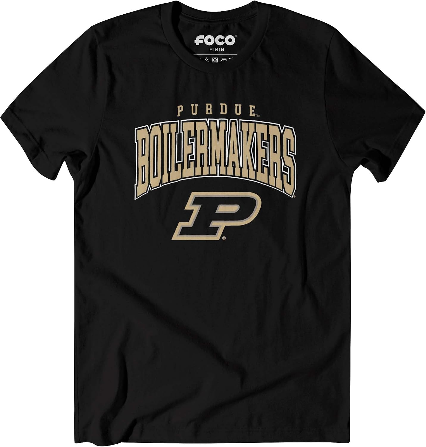 FOCO NCAA Mens NCAA Team Logo Classic Arched Logo T-Shirt