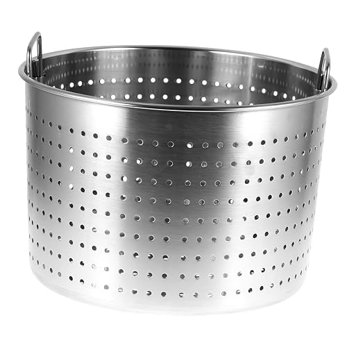 Stainless Steel Crawfish Boiler Basket Seafood Steamer Pot Dual Handles