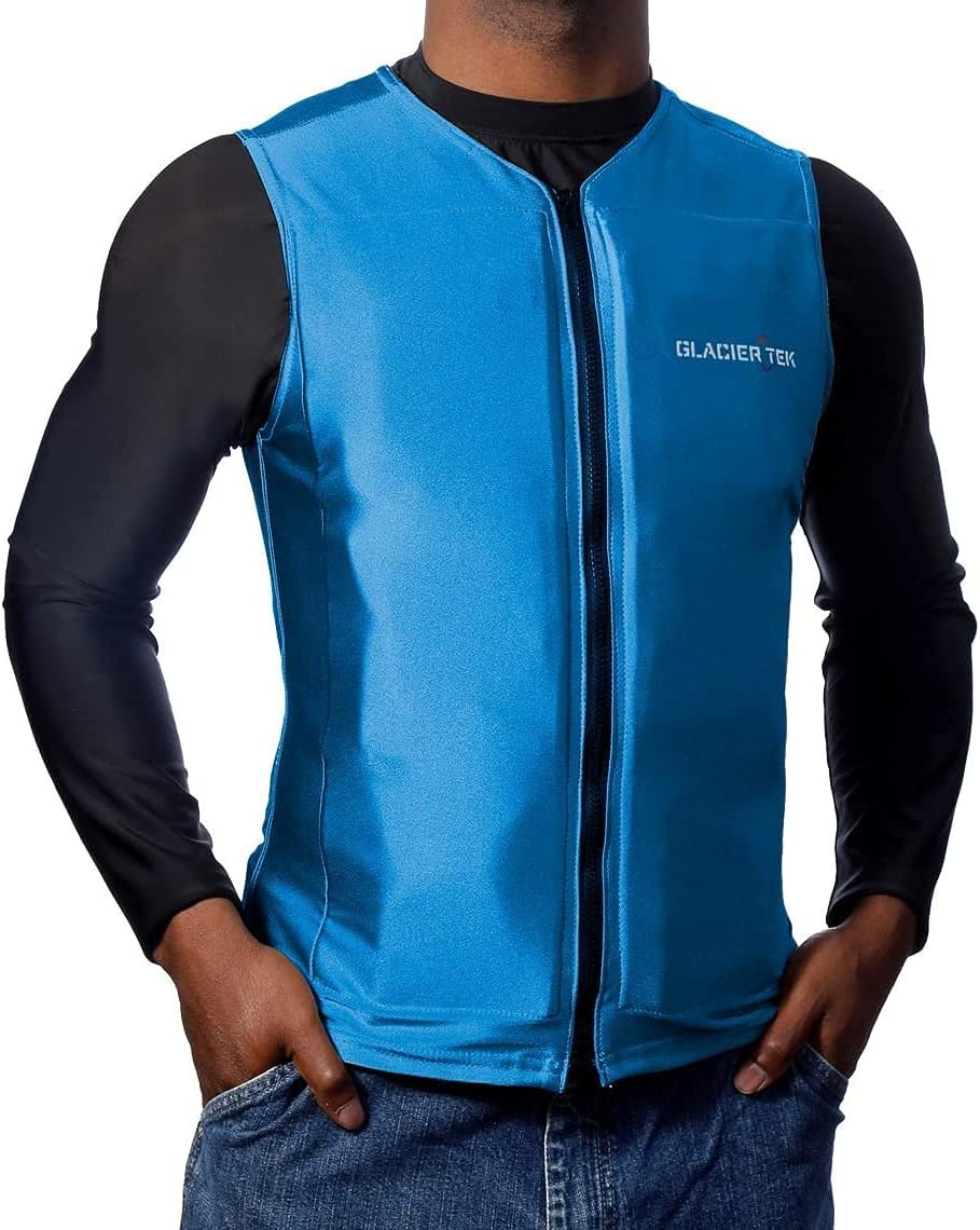 Glacier Tek Flex Cool Vest with Nontoxic Cooling Packs
