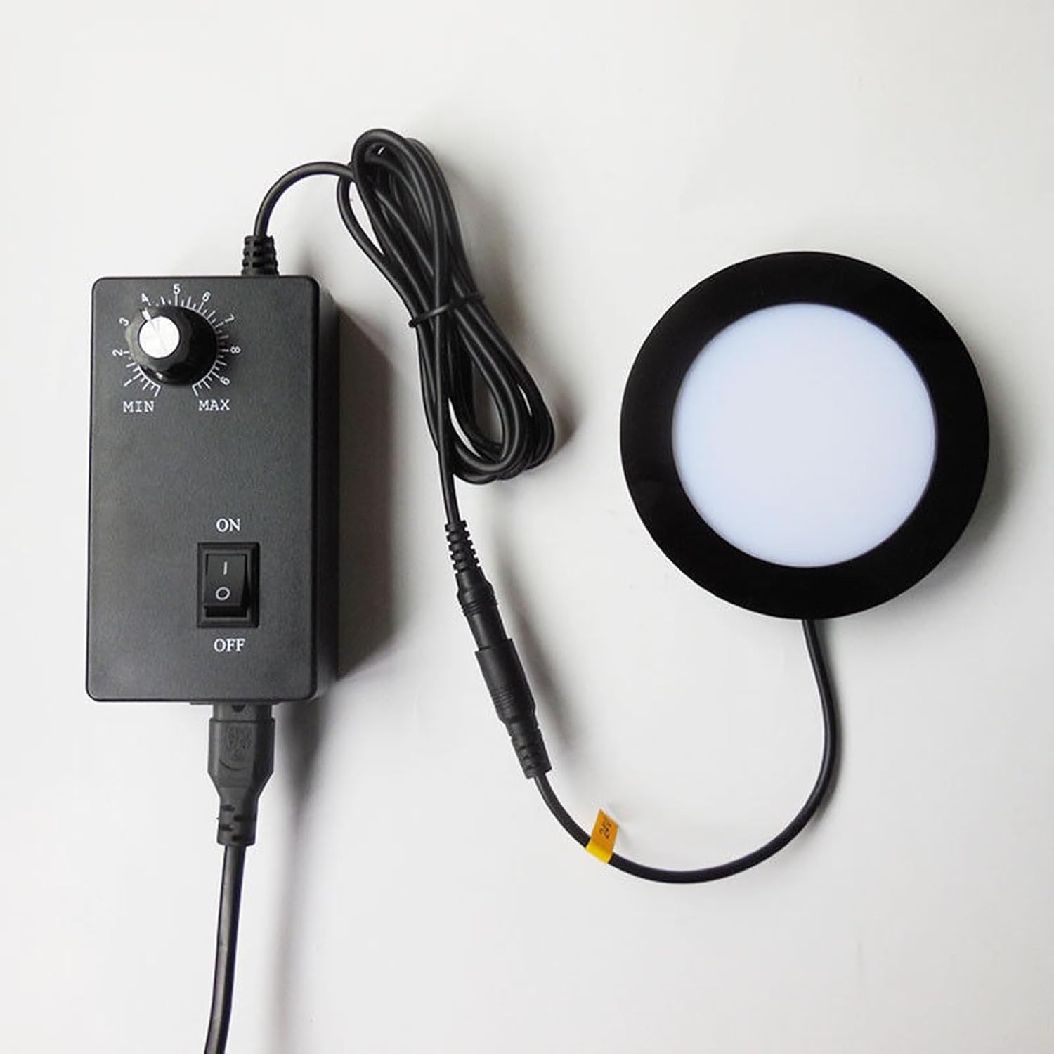 LED Ring Bottom Light Source, Microscope Bottom Light Source LED Light Illuminator, Eliminate Shadow Reflective for Binocular Trinocular Stereo Microscope Adjustable Brightness