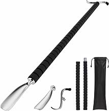 Shoe Horn Long Handle,Dressing Stick,Adjustable Extended Sock Remover Aid Helper for Shoes, Socks, Shirts, Pantsseniors with Travel Bag