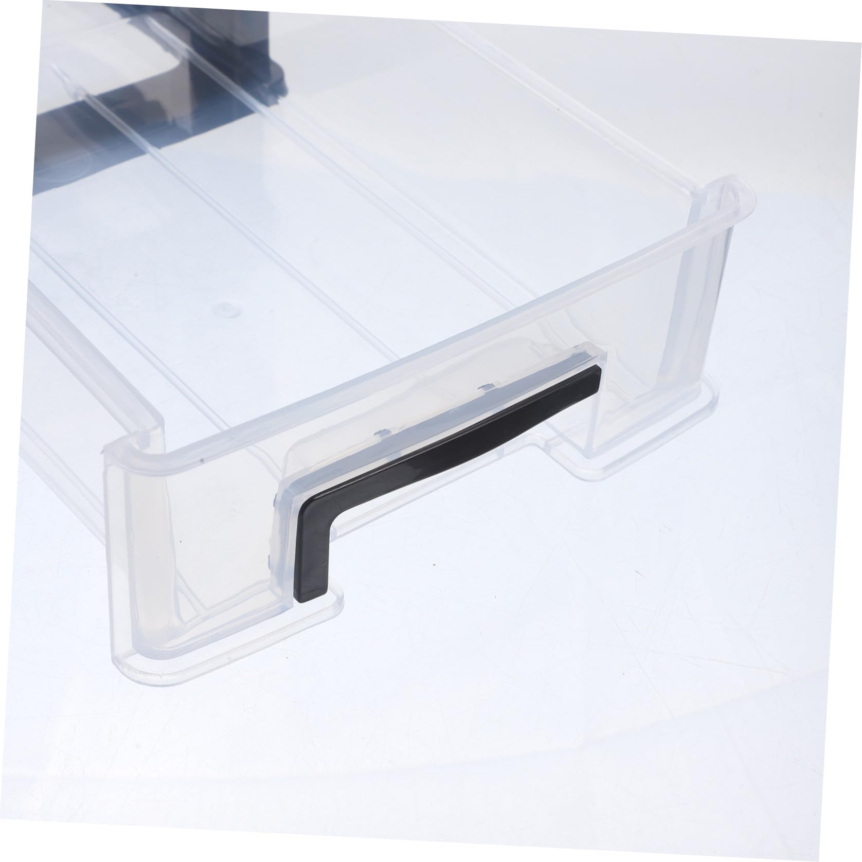 Tofficu Cassettiera Organizer Nera a Quattro Livelli Scrivania in Plastica