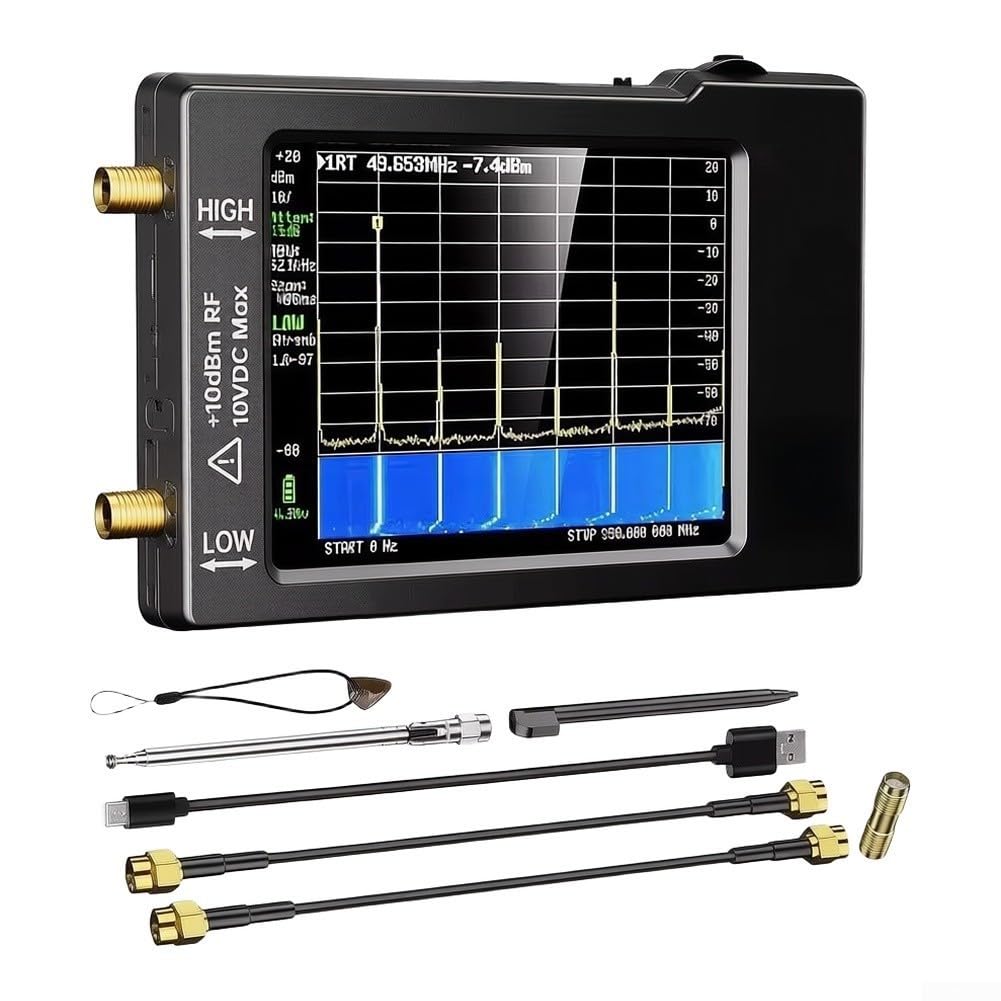 Analizador de para espectro Portátil 0.1-350MHz con para esd