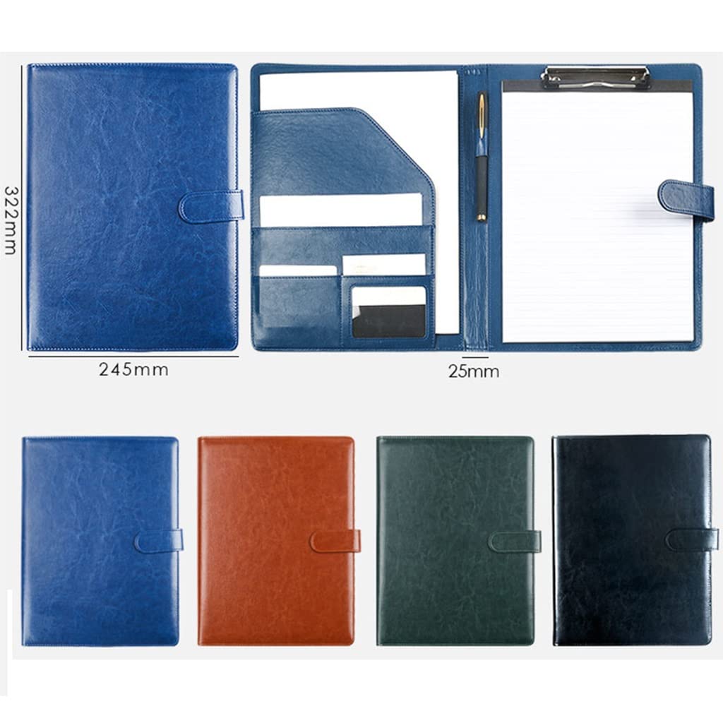Zwischenablage Mappe Konferenzmappe, Arbeitsordner, Padfolio, Klemmbrett, Ordner, Portfolio for Notizblockhalter, A4-Schreibblock for Business, Schule, Büro, Konferenz, Klemmbretter(Silver)
