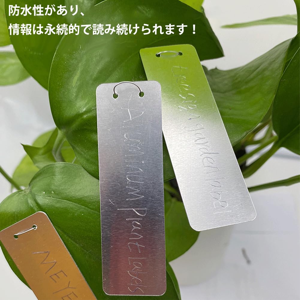 Pl ツリー タグ付けエル 100個 サイン ガーデニング オレンジ Amazon.co.jp: 100枚 園芸用ラベル 植物ラベル アルミツリータグ